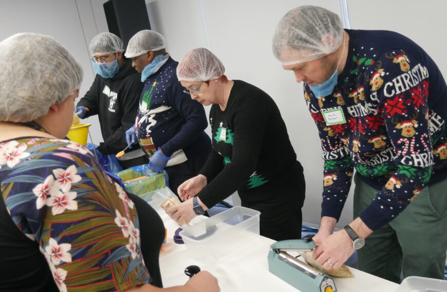 Packing rice for Christmas: Centrica